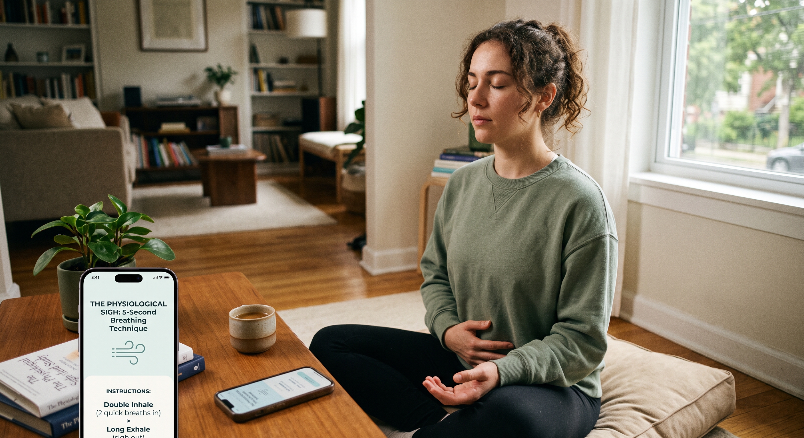 The Physiological Sigh: The 5-Second Breathing Technique Stanford Researchers Found Beats Meditation for Mood